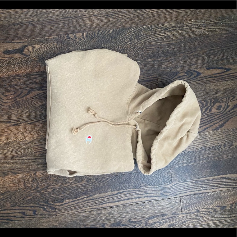 Champion reverse weave hoodie tan